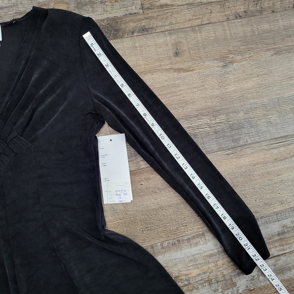 NWT Vintage 90s Whimsigoth Witchy Stretchy A-line Long Slerve Dress - Picture 10 of 12